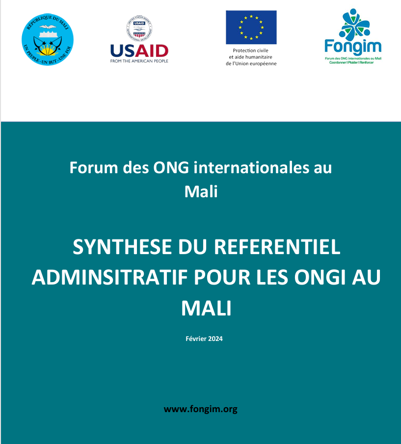 Référentiel administratif des ONGI au Mali